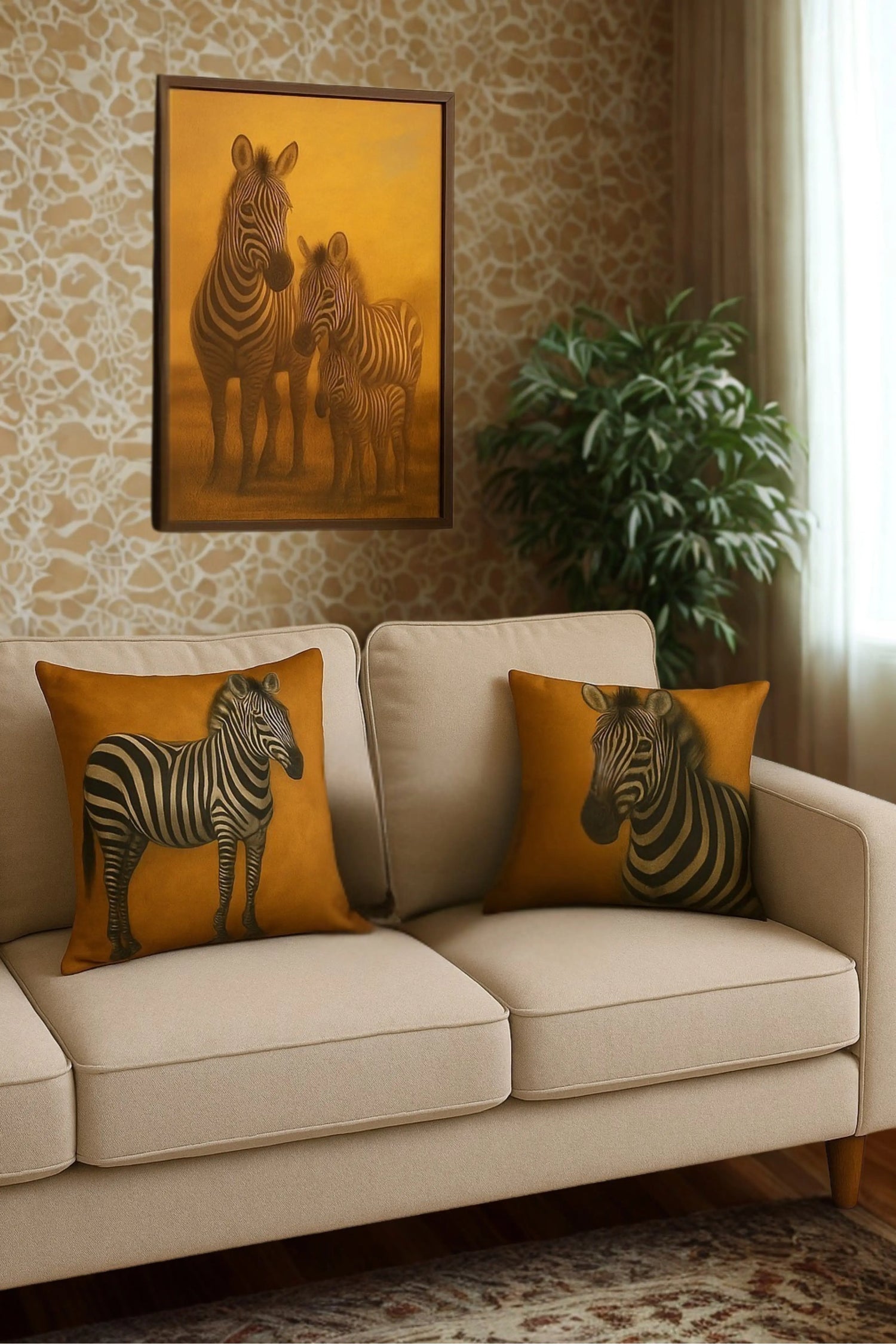 Noah’s Memoirs faith-inspired animal family canvas artwork by SHPNWLVSCLTHN” “Biblical oil painting throw pillow featuring elephants from Noah’s Ark Collection”