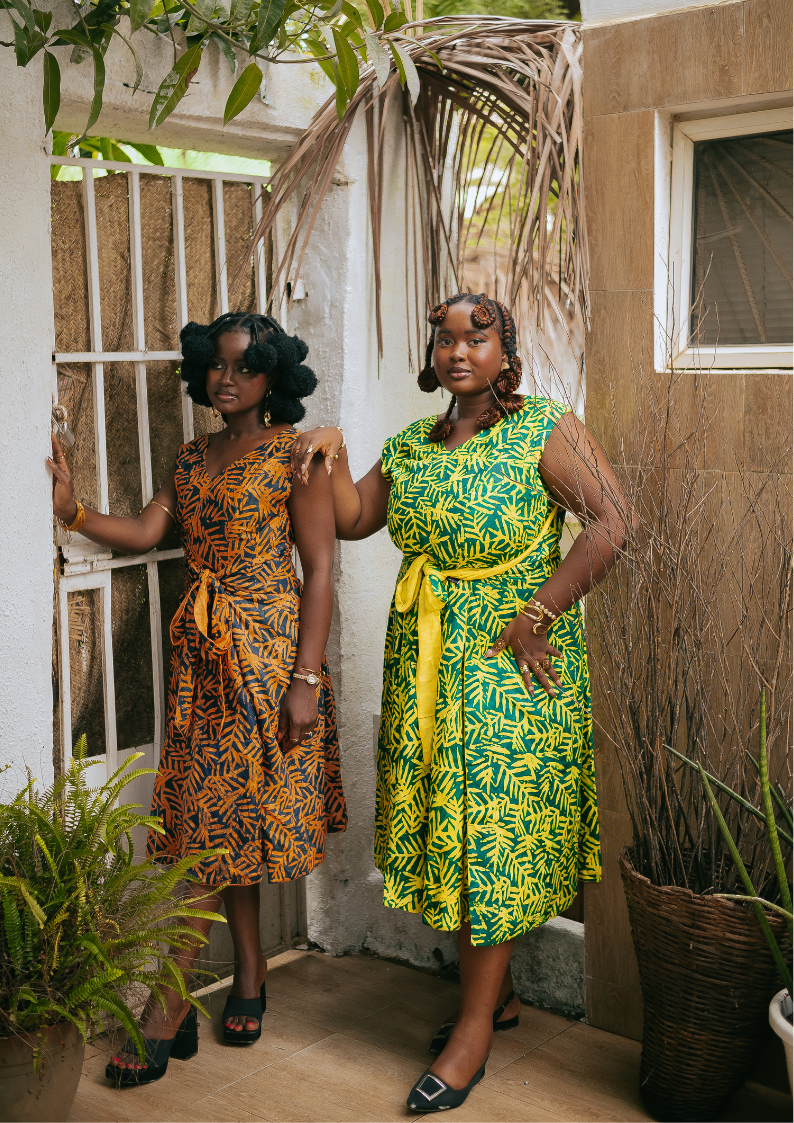 Palm Yellow Reversible Dress