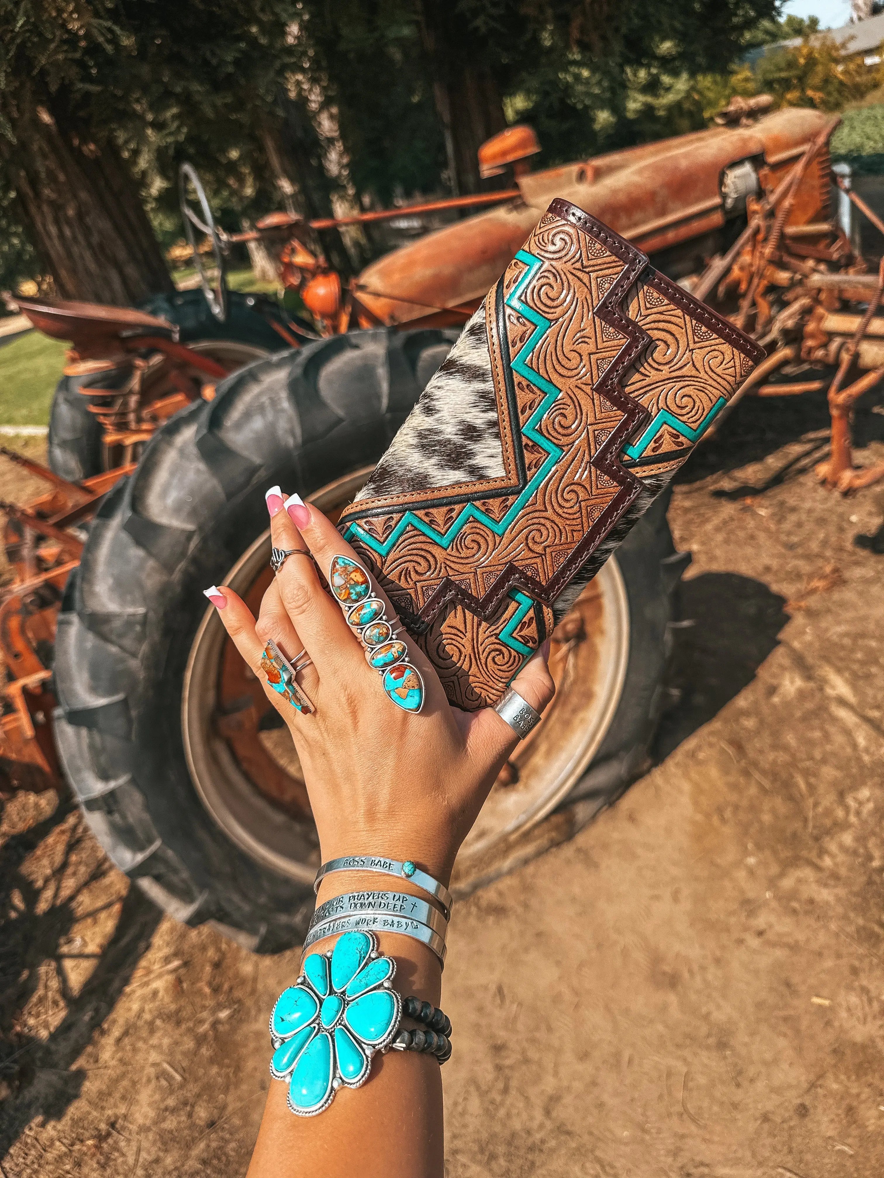 The Sea Moss Waves Wallet a Haute Southern Hyde by Beth Marie Exclusive Haute Southern Hyde