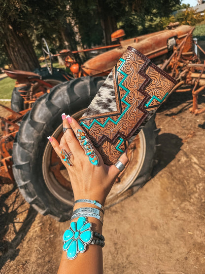 The Sea Moss Waves Wallet a Haute Southern Hyde by Beth Marie Exclusive Haute Southern Hyde