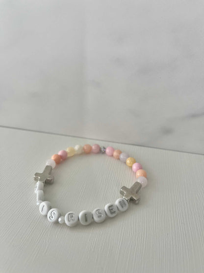 He Is Risen Bead Bracelet – Handmade Christ Jewelry