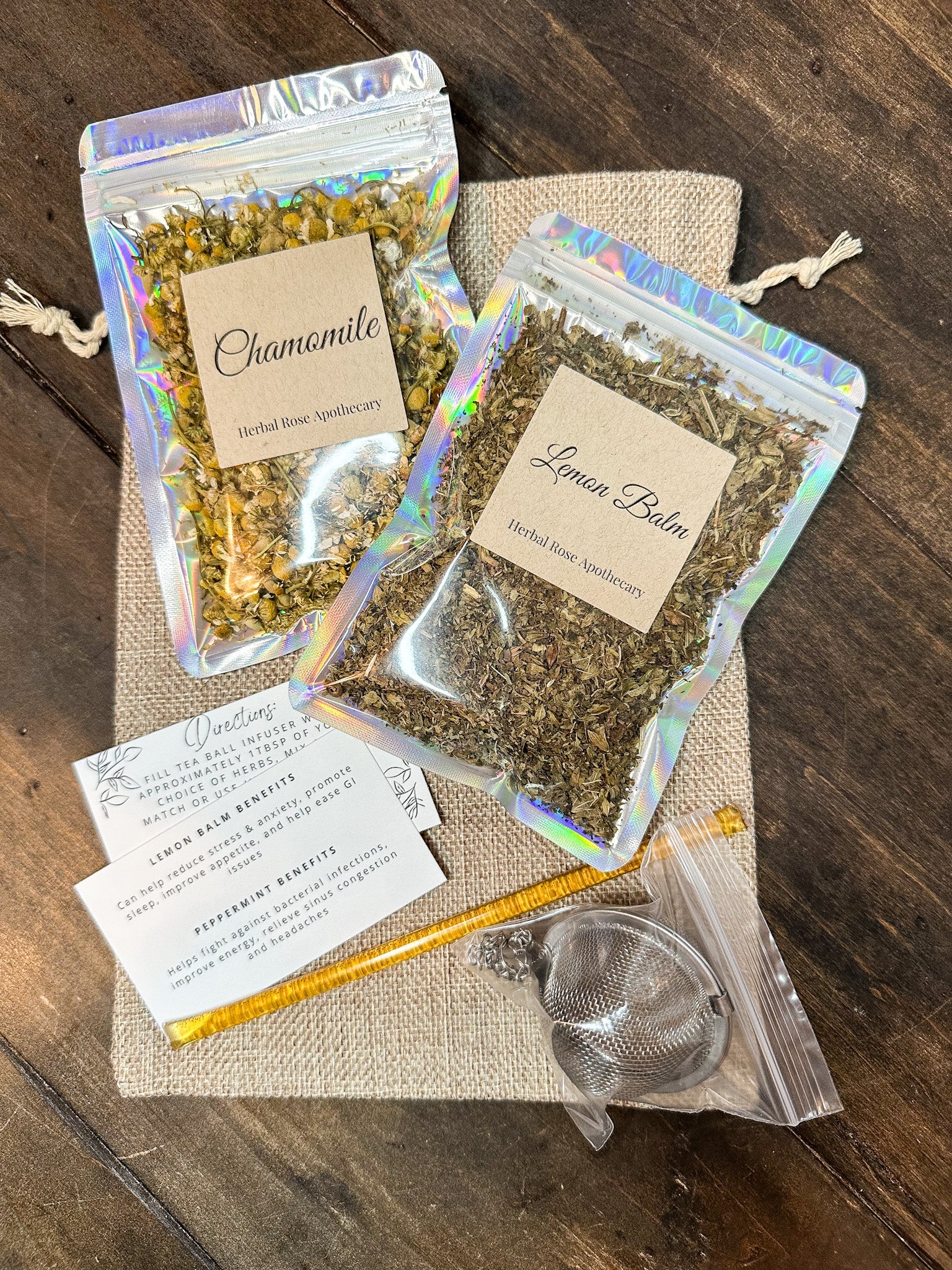 Herbal Tea Gift Bag - 2 herb gift bag