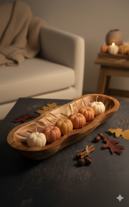 Autumn Pumpkin Candle - Handmade Soy Wax Candle for Cozy Fall Ambiance