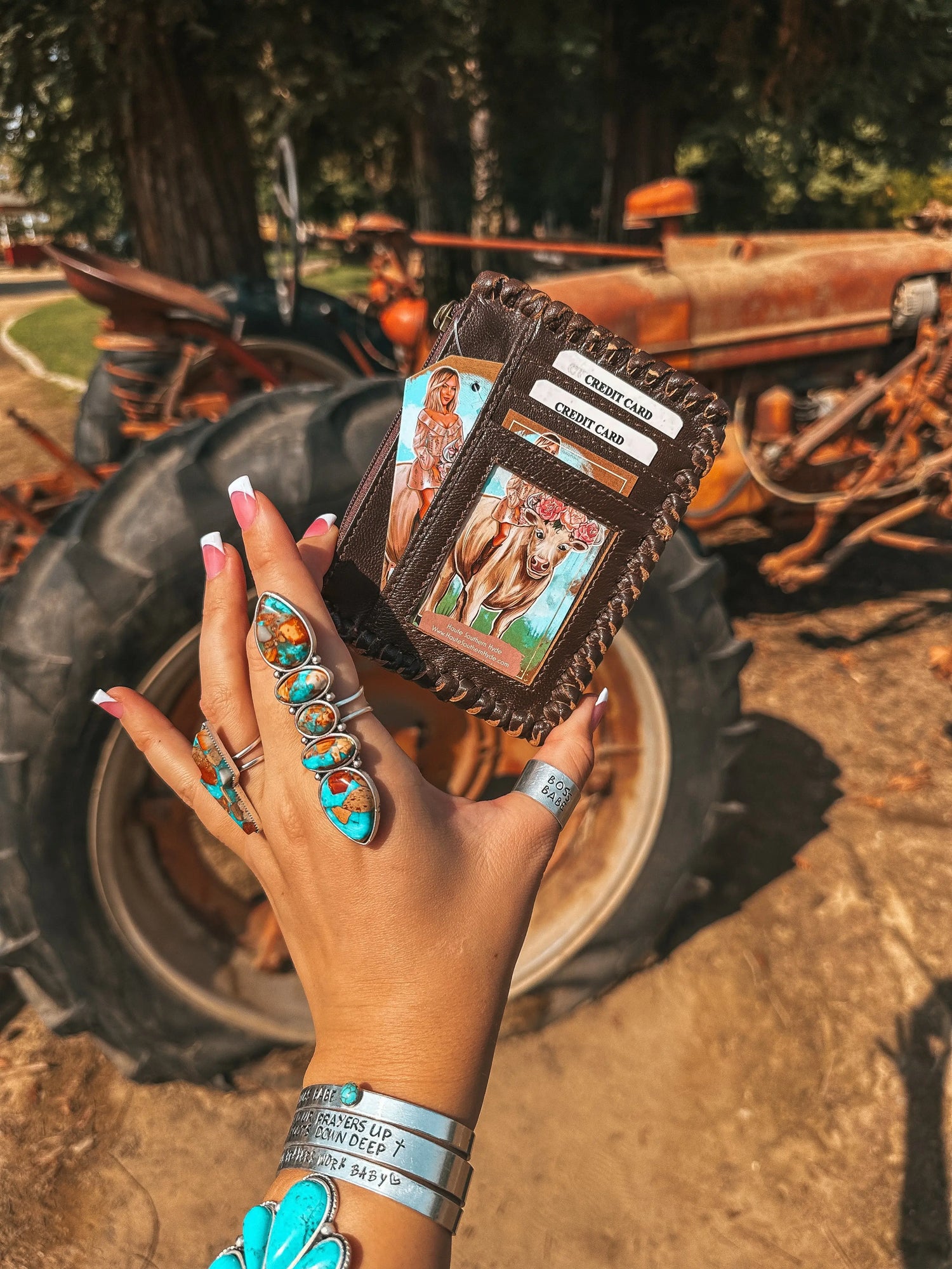 The Ryder Card Holder (Brown Leather) a Haute Southern Hyde by Beth Marie Exclusive Haute Southern Hyde