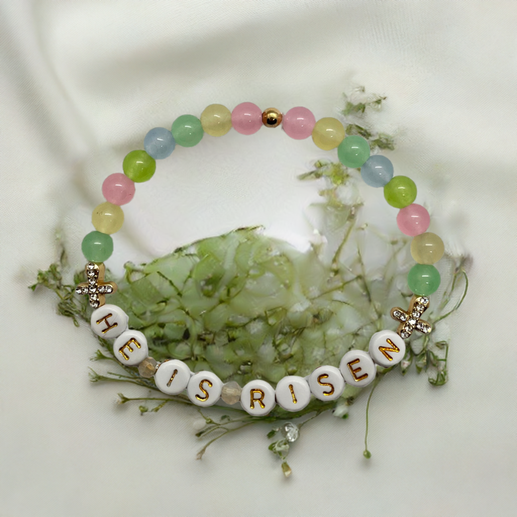 He Is Risen Bead Bracelet – Handmade Christ Jewelry