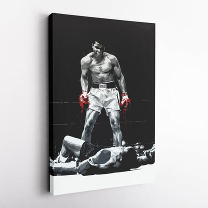 Muhammad Ali Canvas – Boxing Illustration Wall Art Decor