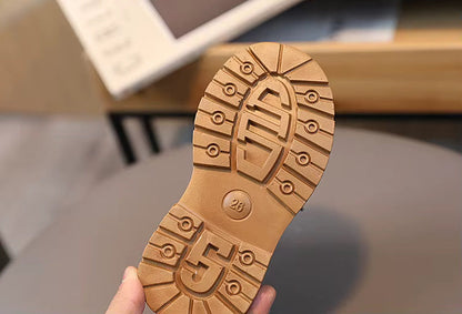 Girls Boots Boys Lace Up Side Zipper Ankle Boots Outdoor Comfortable Non Slip Winter Ankle Booties for Toddler