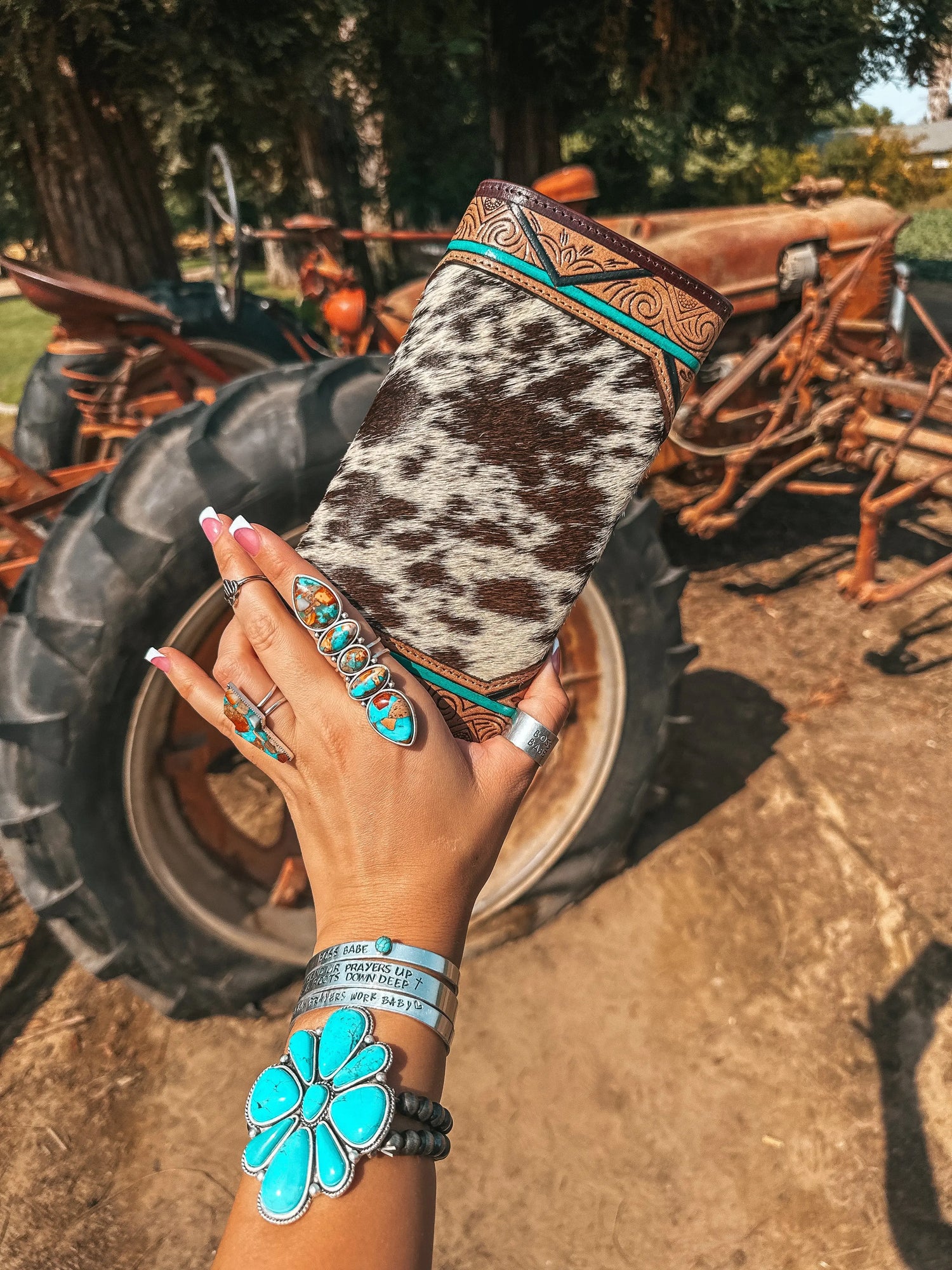 The Sea Moss Waves Wallet a Haute Southern Hyde by Beth Marie Exclusive Haute Southern Hyde