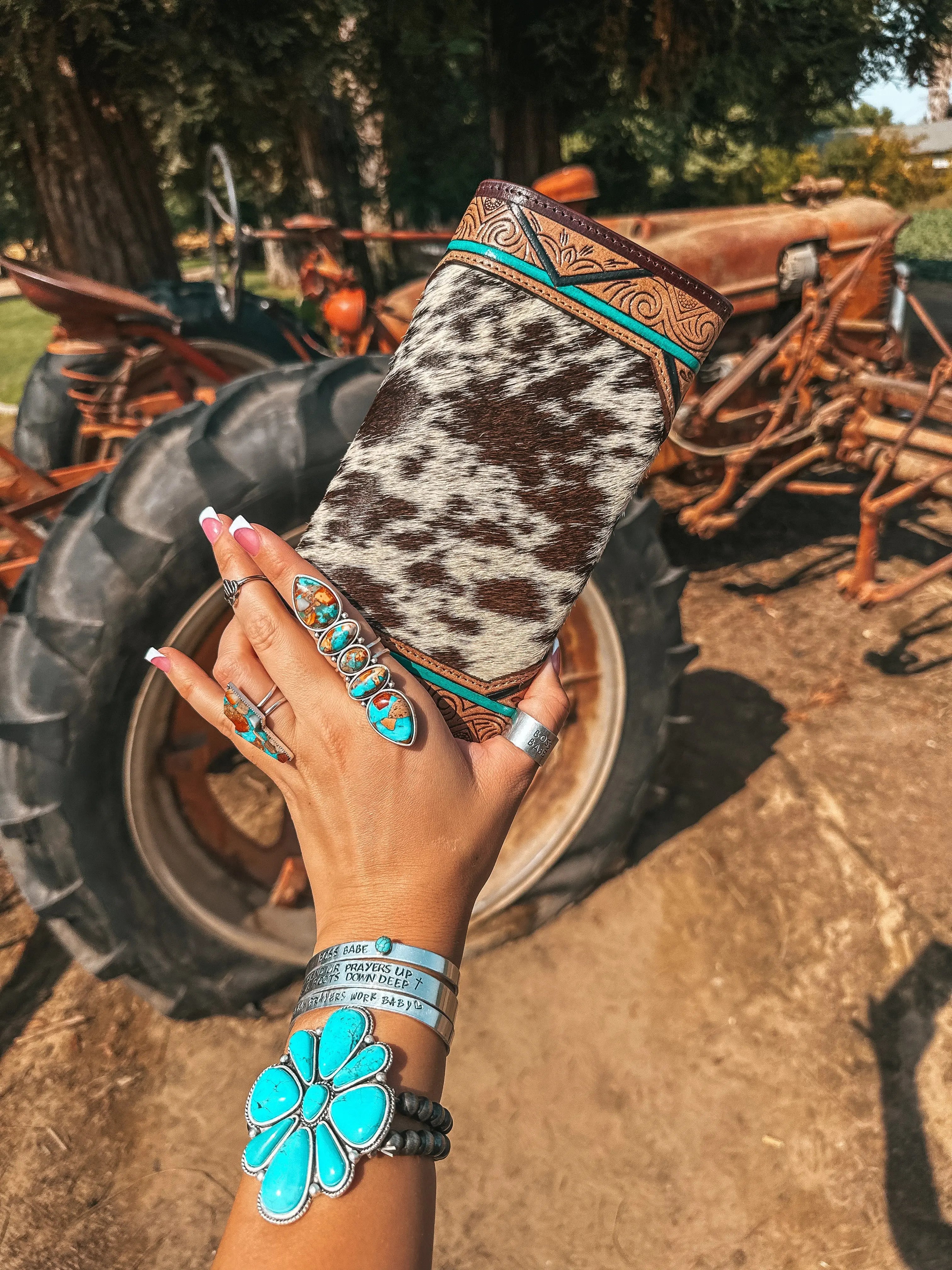 The Sea Moss Waves Wallet a Haute Southern Hyde by Beth Marie Exclusive Haute Southern Hyde