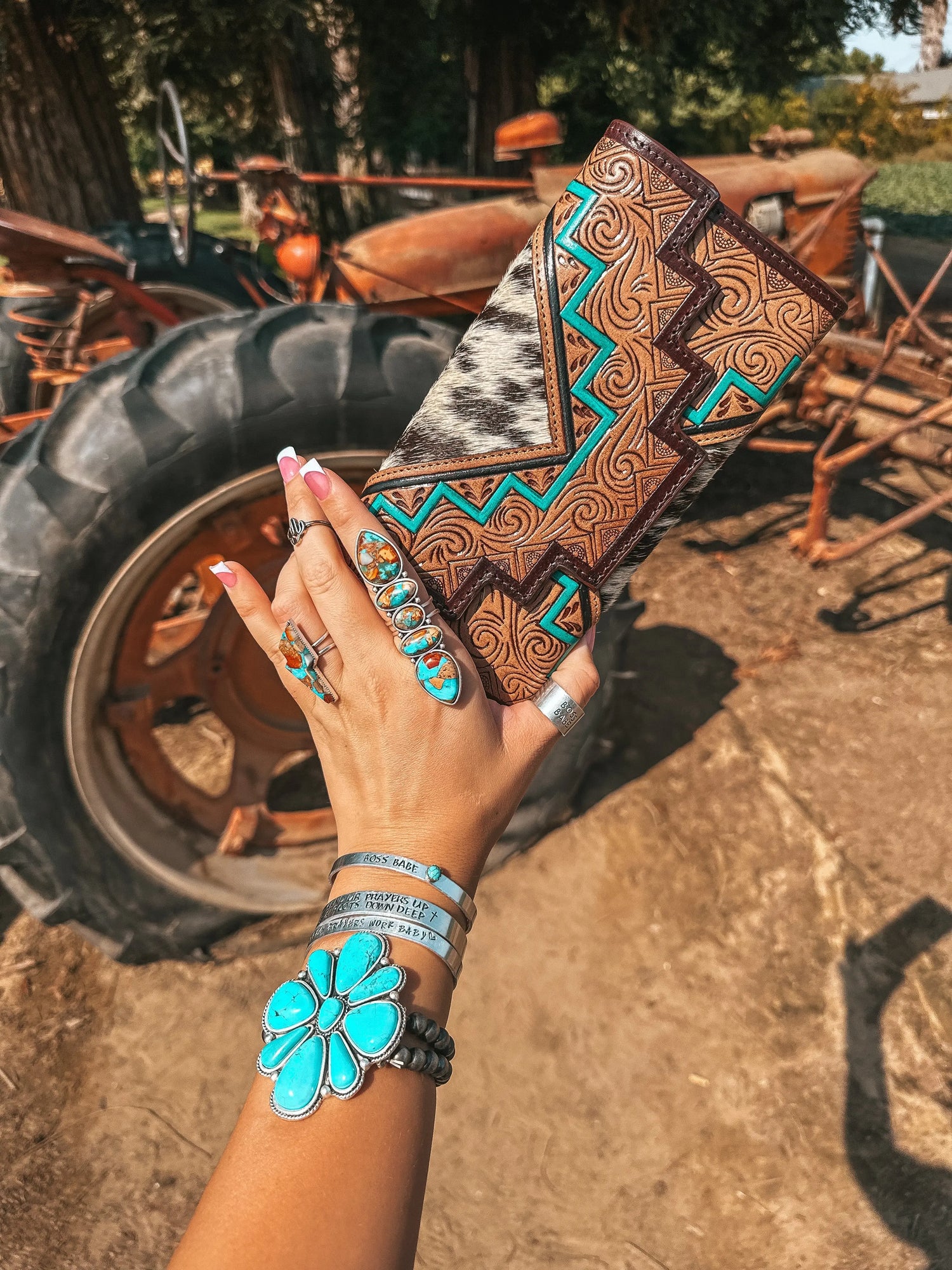 The Sea Moss Waves Wallet a Haute Southern Hyde by Beth Marie Exclusive Haute Southern Hyde