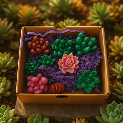 Succulent Garden Wax Melt Gift Box – Handcrafted Botanical Collection SHPNWLVS Clothing