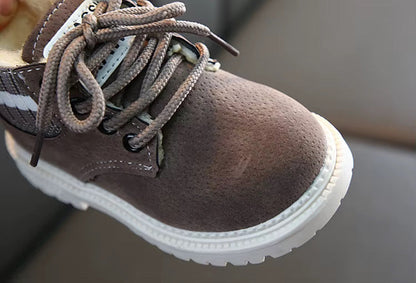 Snow Boots for Kids Winter Booties Zipper Faux Fur Ankle Boots Boys Girls Winter Snow Boots Warm Faux Fur Lined Shoes