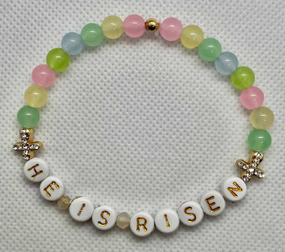 He Is Risen Bead Bracelet – Handmade Christ Jewelry