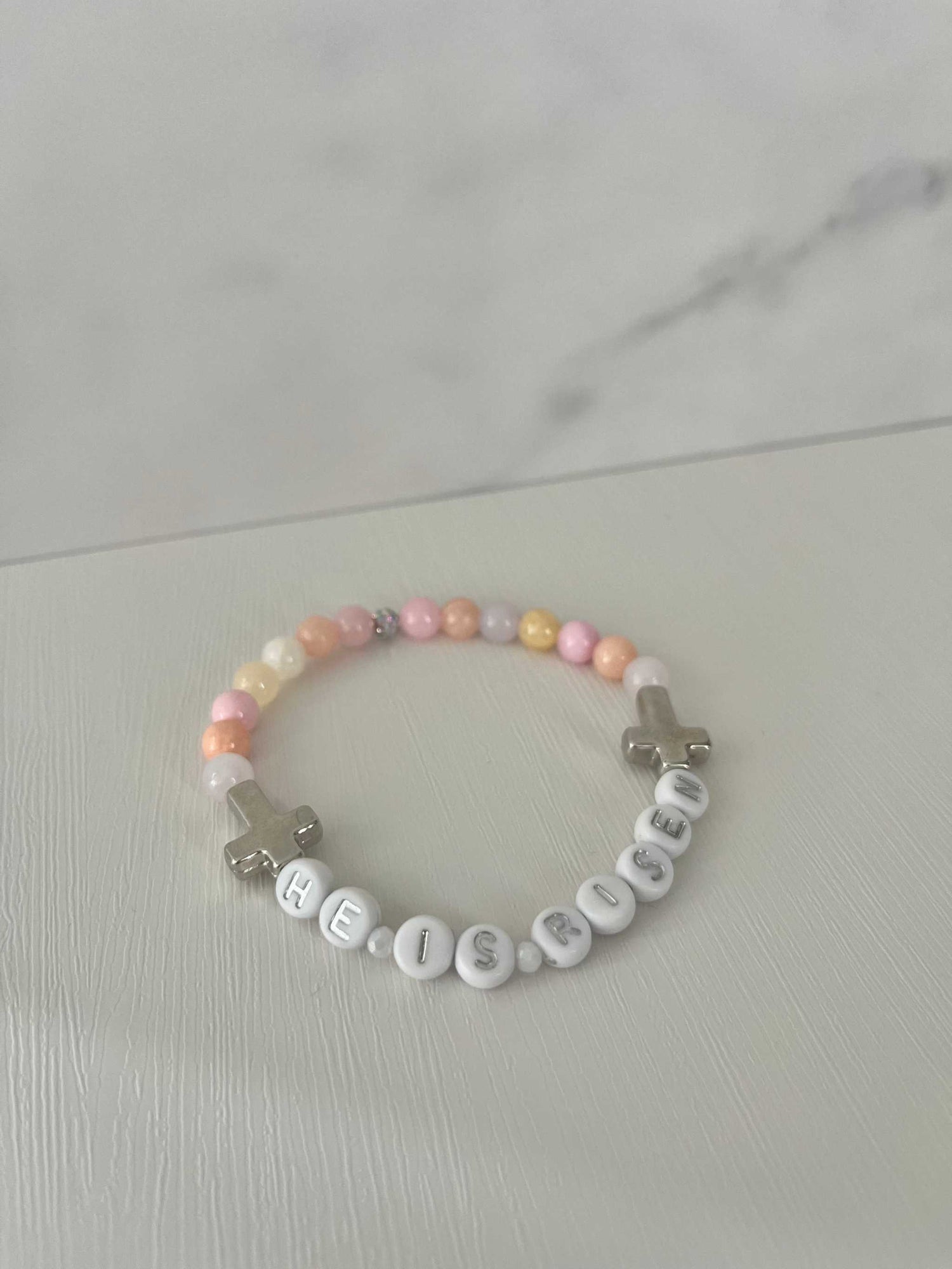 He Is Risen Bead Bracelet – Handmade Christ Jewelry