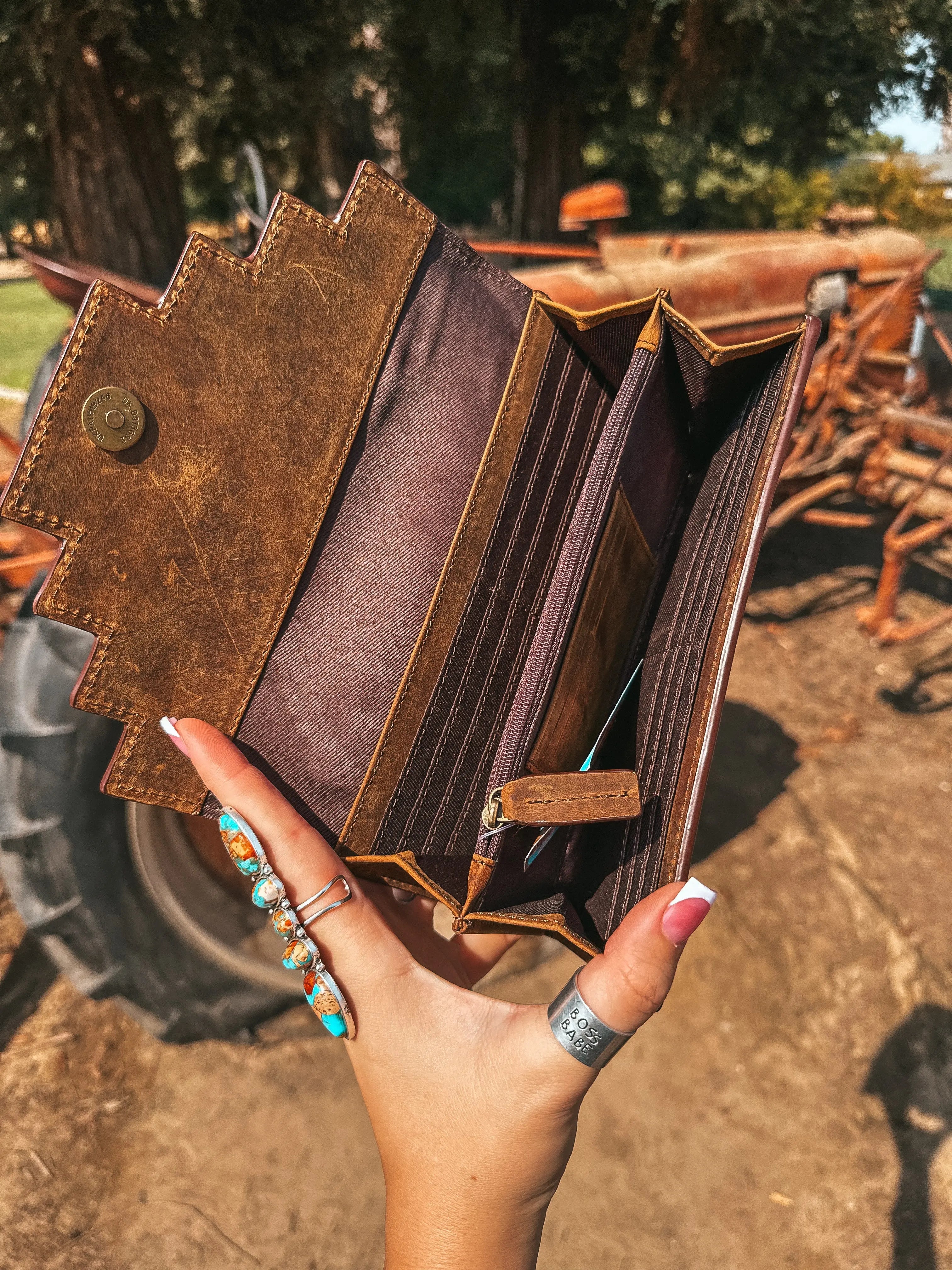 The Sea Moss Waves Wallet a Haute Southern Hyde by Beth Marie Exclusive Haute Southern Hyde