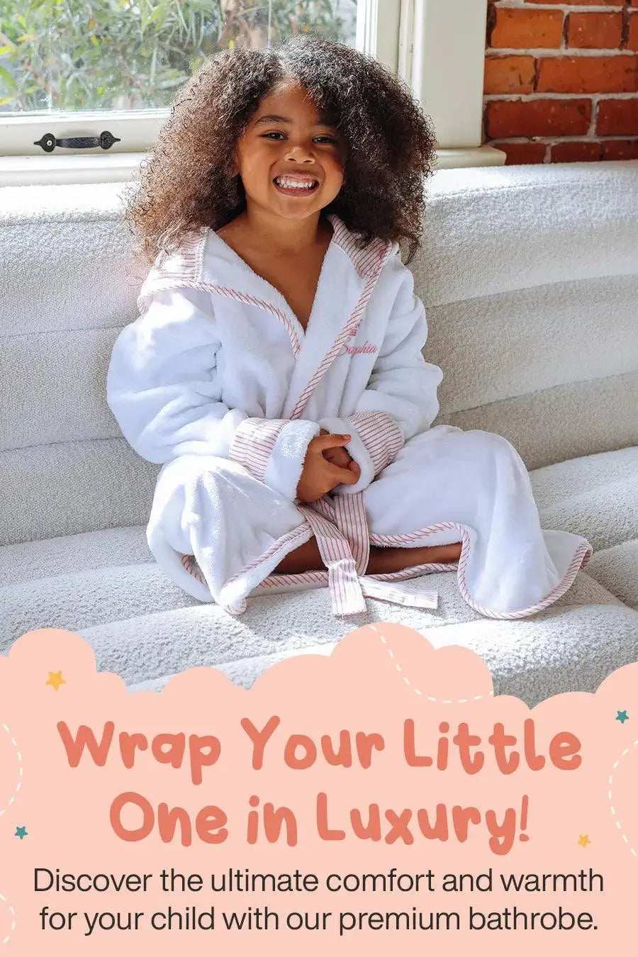 Kids Plush Robe – Ultra Soft, Safe &amp; Cozy for Toddlers &amp; Kids Lotus Linen