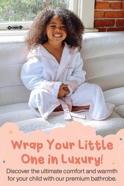 Kids Plush Robe – Ultra Soft, Safe &amp; Cozy for Toddlers &amp; Kids Lotus Linen