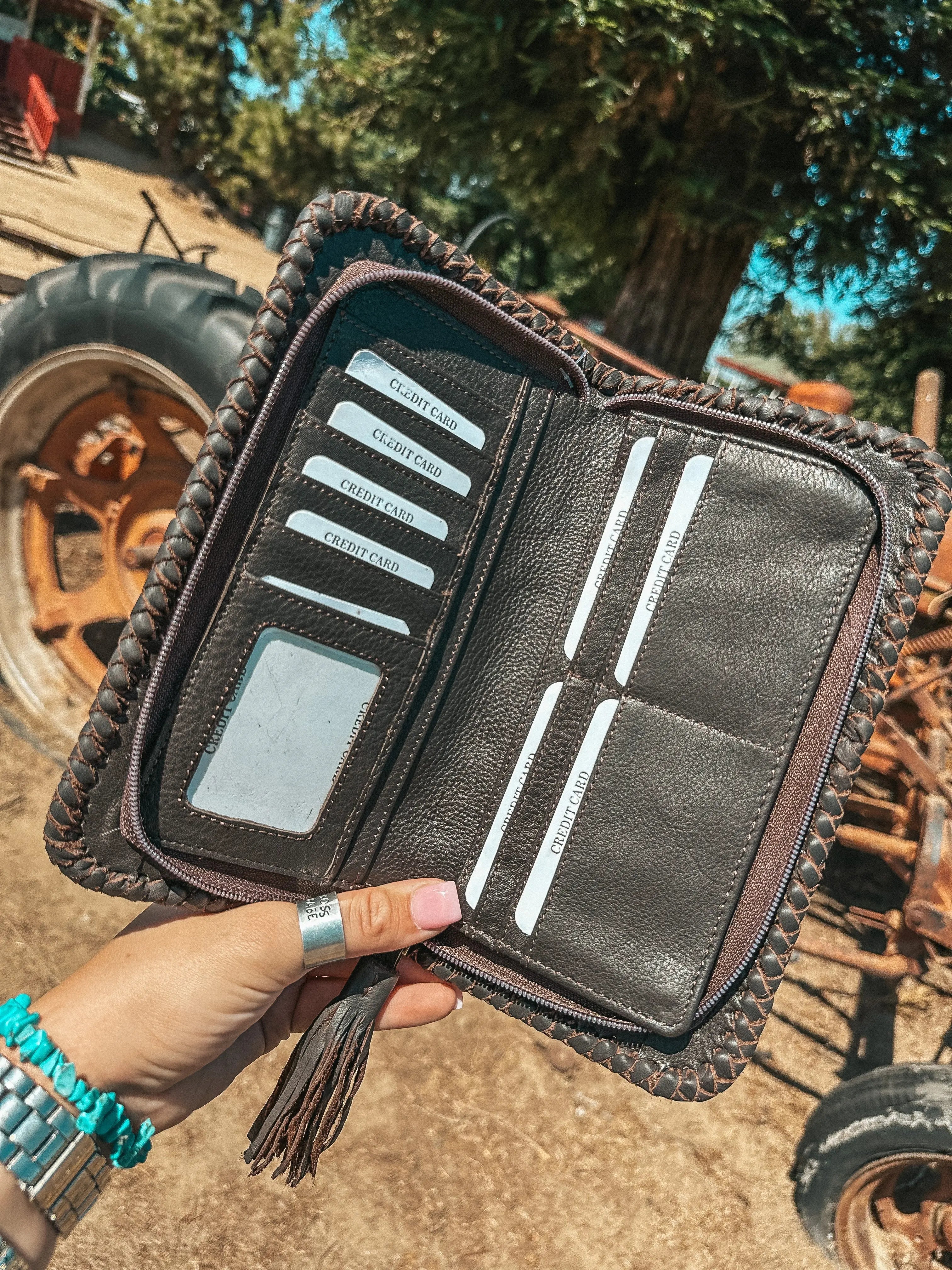 The Wesson (Brown Leather) Wallet a Haute Southern Hyde by Beth Marie Exclusive Haute Southern Hyde