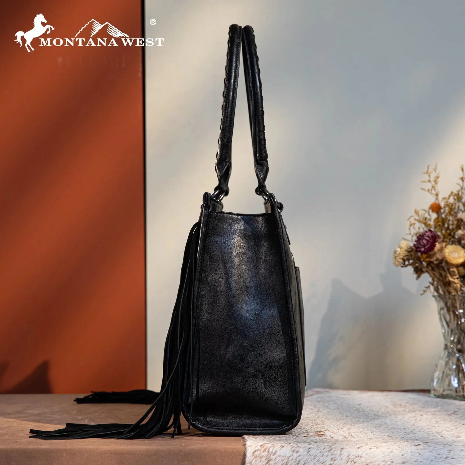 Montana West Tool Fringe Collection Concealed Carry Wide Tote