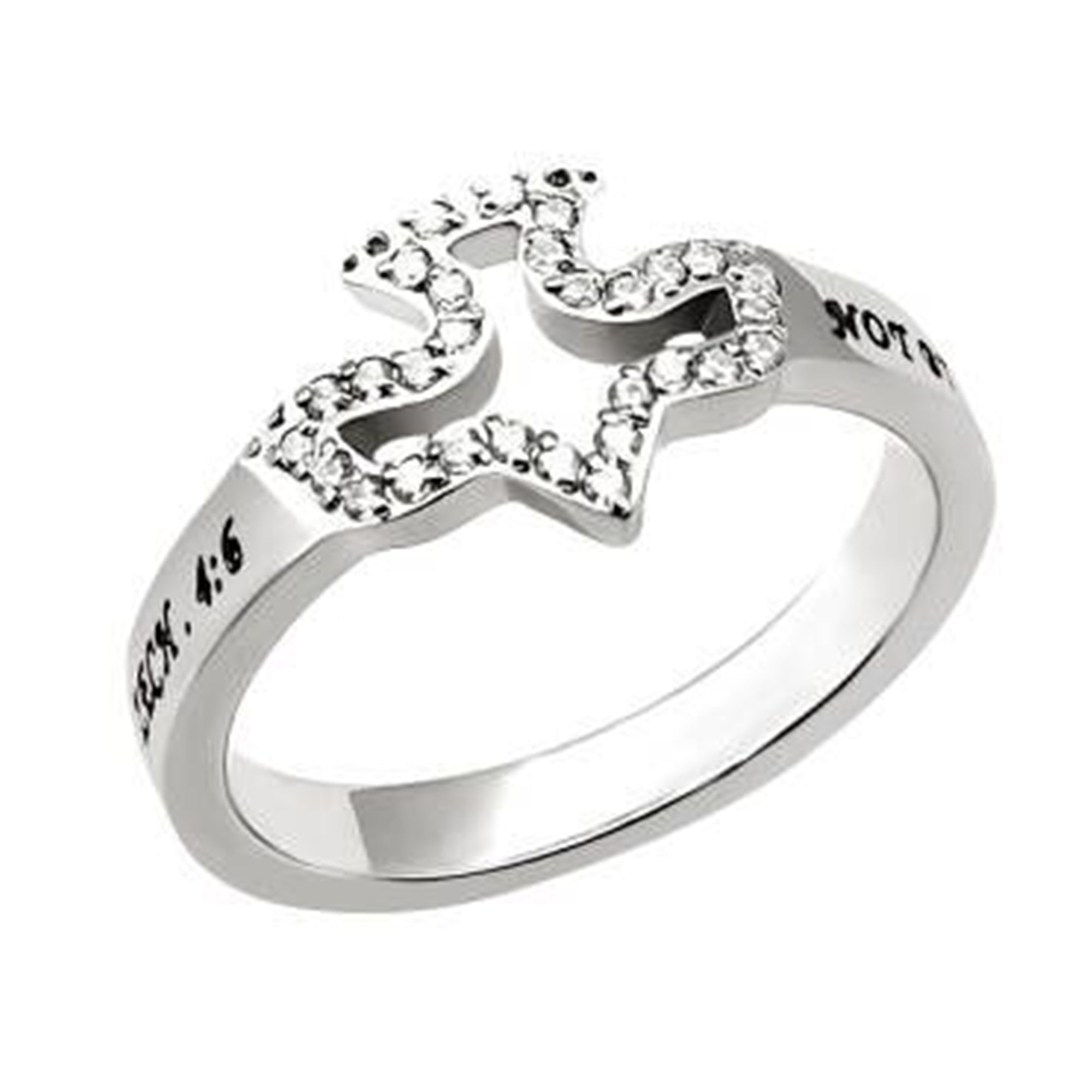 CZ Dove Ring