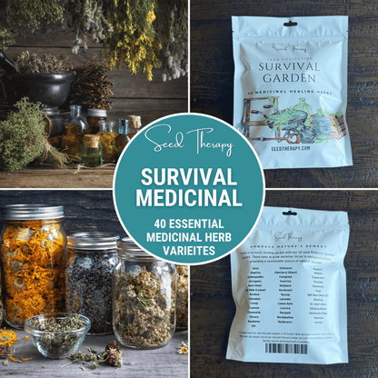 Survival Garden Combo – 40 Vegetable &amp; 40 Medicinal Herb Varieties